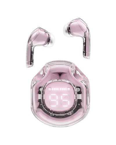 Навушники ACEFAST T8 Crystal color (2) bluetooth earbuds Lotus Pink (AFT8LP)