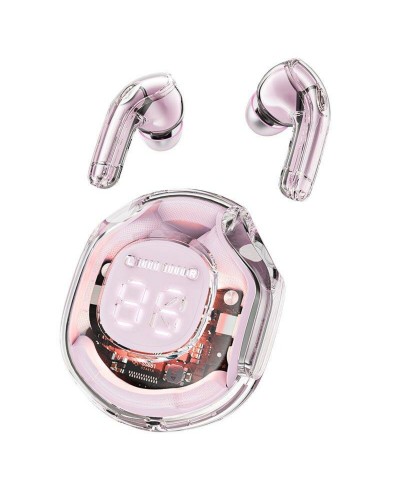 Навушники ACEFAST T8 Crystal color (2) bluetooth earbuds Lotus Pink (AFT8LP)