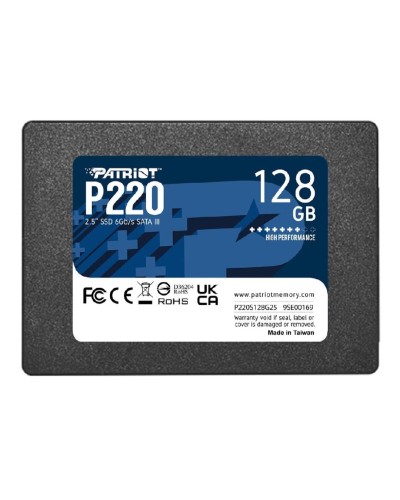 SSD Patriot P220 128GB 2.5" 7mm SATAIII (P220S128G25)