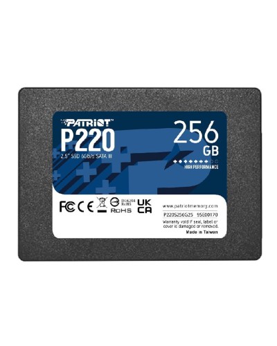 SSD Patriot P220 256GB 2.5" 7mm SATAIII (P220S256G25)