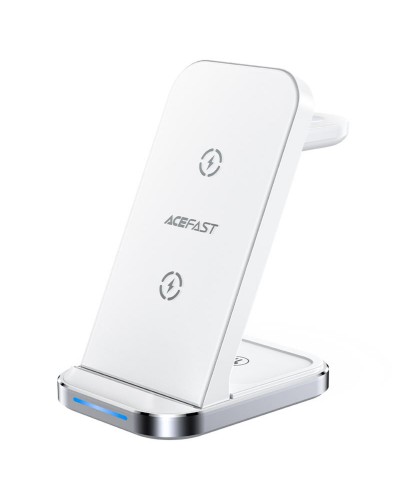 Бездротовий зарядний пристрій ACEFAST E15 desktop 3-in-1 wireless charging stand White (AFE15W)