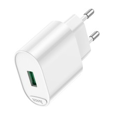 Сетевое зарядное устройство HOCO C109A Fighter single port QC3.0 charger set 18W White (6931474784810)