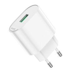 Сетевое зарядное устройство HOCO C109A Fighter single port QC3.0 charger set 18W White (6931474784810)