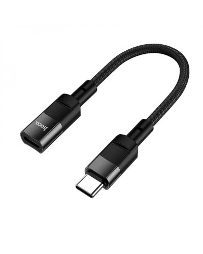 Кабель HOCO U107 Type-C male to iP female adapter cable(L=0.1m) Black (6931474789983)