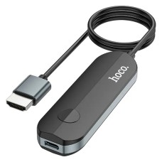 Кабель-переходник HOCO UA23 Flowing wireless display adapter(iP version) Black (6931474789785)