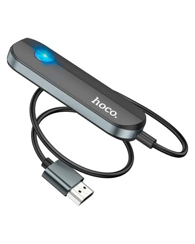 Кабель-перехiдник HOCO UA23 Flowing wireless display adapter(iP version) Black (6931474789785)