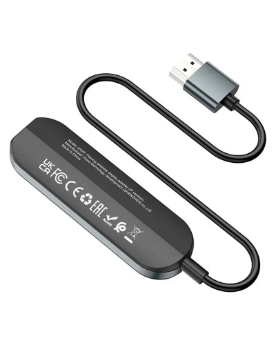 Кабель-перехiдник HOCO UA23 Flowing wireless display adapter(iP version) Black (6931474789785)