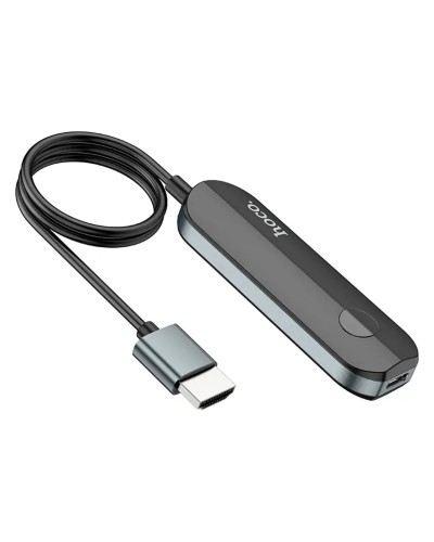 Кабель-перехiдник HOCO UA23 Flowing wireless display adapter(iP version) Black (6931474789785)