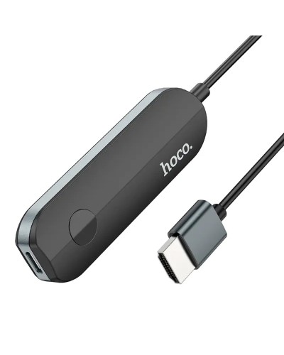 Кабель-перехiдник HOCO UA23 Flowing wireless display adapter(iP version) Black (6931474789785)