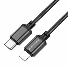 Кабель BOROFONE BX87 Sharp PD Charging Data Cable for iP Black (BX87LPB)