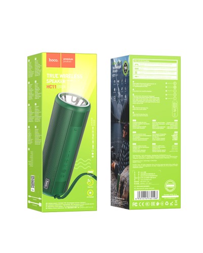 Портативна колонка HOCO HC11 Bora sports BT speaker Dark Green (6931474762108)