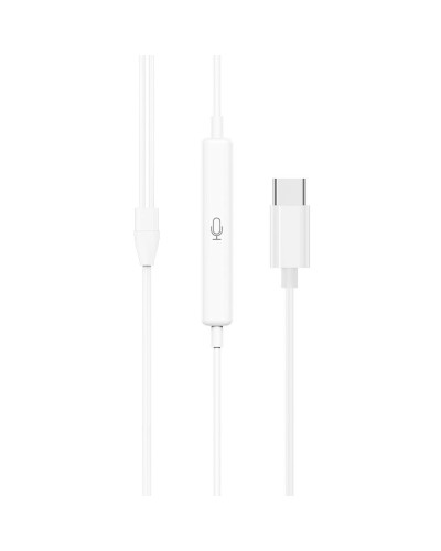 Навушники BOROFONE M80 Magnificent Type-C wire-controlled digital earphones with microphone White (M80CW)