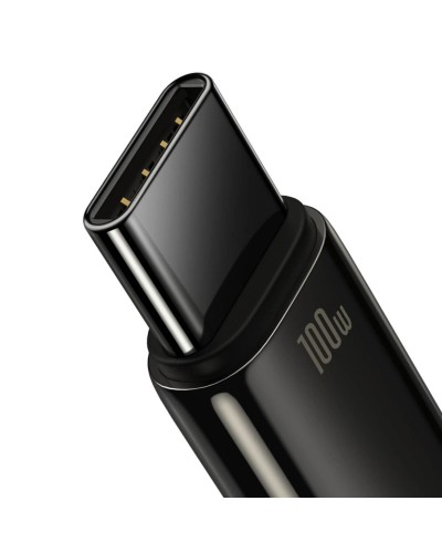 Кабель Baseus Tungsten Gold Fast Charging Data Cable USB to Type-C 100W 1m Black (CAWJ000001)