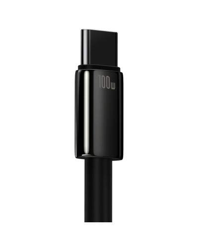 Кабель Baseus Tungsten Gold Fast Charging Data Cable USB to Type-C 100W 1m Black (CAWJ000001)