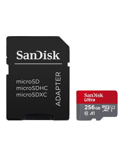 microSDXC (UHS-1) SanDisk Ultra 256Gb class 10 A1 (150MB/s) (adapter SD) (SDSQUAC-256G-GN6MA)