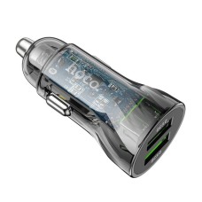 Автомобильное зарядное устройство для HOCO Z47 Transparent Discovery Edition QC3.0 18W (Micro) Transparent Black (6931474782236)