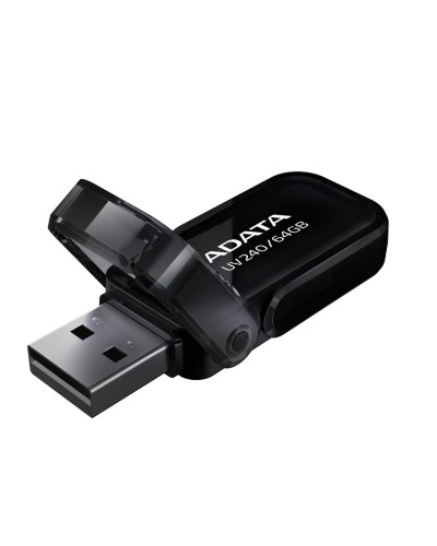 Flash A-DATA USB 2.0 AUV 240 64Gb Black (AUV240-64G-RBK)