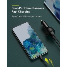 ОЗУ Baseus Superme Digital Display PPS Dual Quick Charger Car Charger 100 W Black (CCZX-01)