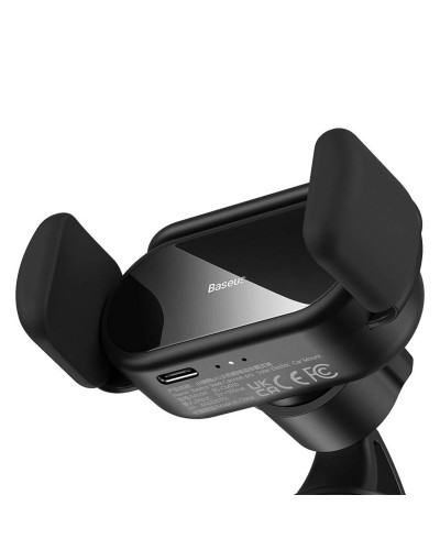 Тримач для мобiльного Baseus Steel Cannon pro Solar Electric Car Mount Black (SUGP010001)