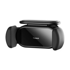 Держатель для мобильного Baseus Steel Cannon pro Solar Electric Car Mount Black (SUGP010001)