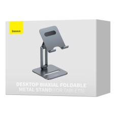 Держатель для мобильного Baseus Desktop Biaxial Foldable Metal Stand (for Tablets) Grey (LUSZ000113)