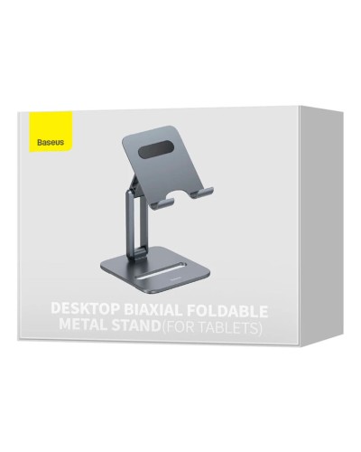 Тримач для мобiльного Baseus Desktop Biaxial Foldable Metal Stand (for Tablets) Grey (LUSZ000113)