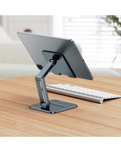 Тримач для мобiльного Baseus Desktop Biaxial Foldable Metal Stand (for Tablets) Grey (LUSZ000113)