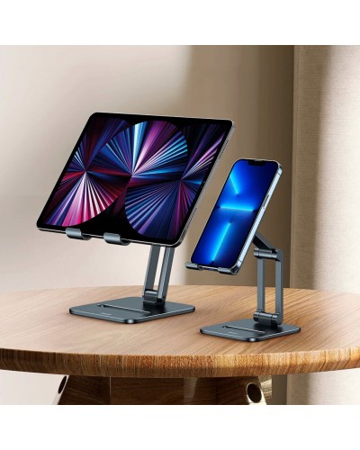 Тримач для мобiльного Baseus Desktop Biaxial Foldable Metal Stand (for Tablets) Grey (LUSZ000113)