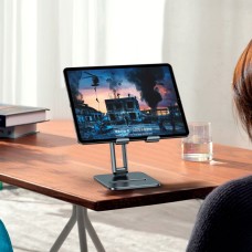 Держатель для мобильного Baseus Desktop Biaxial Foldable Metal Stand (for Tablets) Grey (LUSZ000113)