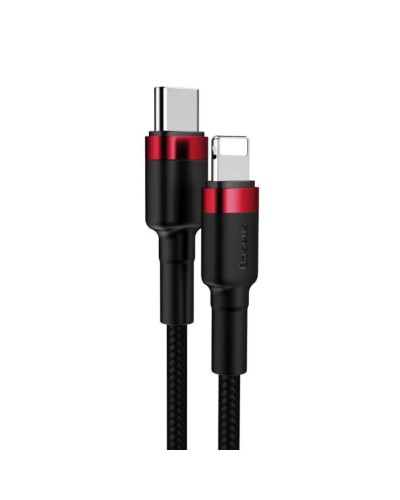 Кабель Baseus Cafule Cable Type-C to iP PD 20W 1m Red+Black (CATLKLF-91)