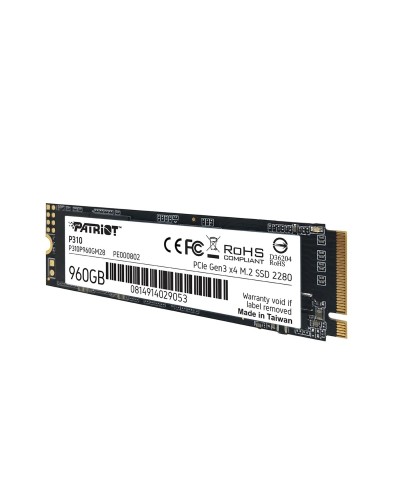 SSD M.2 Patriot P310 960GB NVMe 2280 PCIe 3.0x4 3D NAND TLC (P310P960GM28)