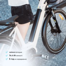 Электровелосипед OKAI EB10 Beige 28', 250(500)W, 14.4Ah, 100km, 25km\h, NFC, App, 29kg (EB10)