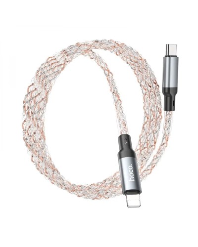 Кабель HOCO U112 Shine PD charging data cable for iP Gray (6931474788795)