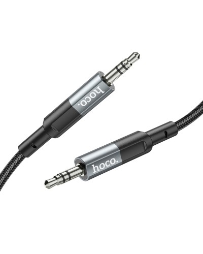 Аудiокабель HOCO UPA23 AUX audio cable Metal Gray (6931474783820)