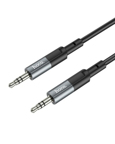 Аудiокабель HOCO UPA23 AUX audio cable Metal Gray (6931474783820)