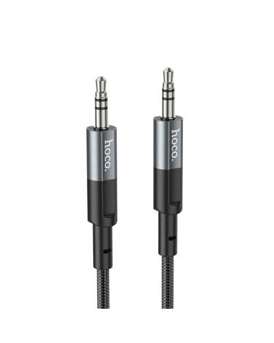 Аудiокабель HOCO UPA23 AUX audio cable Metal Gray (6931474783820)