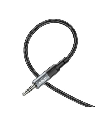 Аудiокабель HOCO UPA23 AUX audio cable Metal Gray (6931474783820)