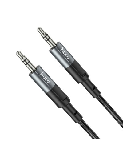 Аудiокабель HOCO UPA23 AUX audio cable Metal Gray (6931474783820)