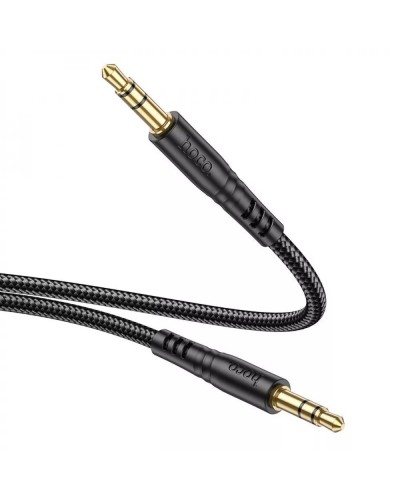 Аудiокабель HOCO UPA24 Smooth AUX audio cable Black (6931474789136)