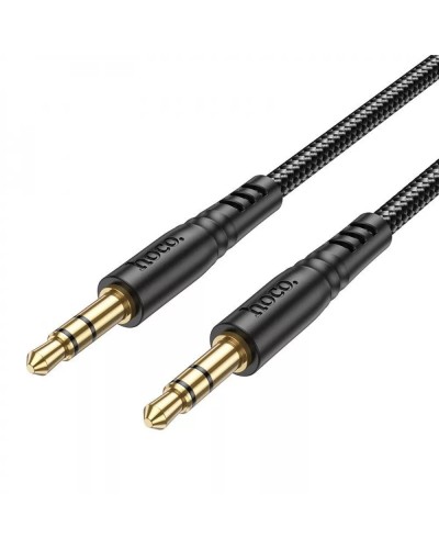 Аудiокабель HOCO UPA24 Smooth AUX audio cable Black (6931474789136)