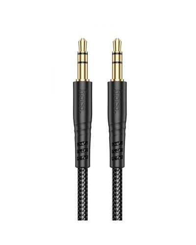 Аудiокабель HOCO UPA24 Smooth AUX audio cable Black (6931474789136)