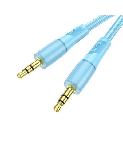 Аудiокабель HOCO UPA25 Transparent Discovery Edition AUX audio cable Blue (6931474791146)