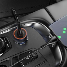 Автомобильное зарядное устройство HOCO Z46 Blue shield single port QC3.0 18W (Micro) Sapphire Blue (6931474770301)