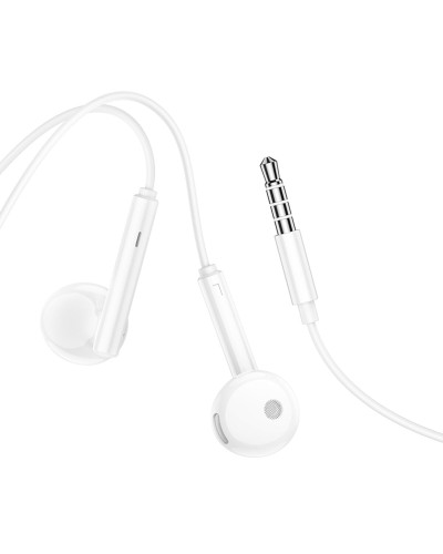 Навушники BOROFONE BM82 Art music digital earphones with mic White (BM82W)