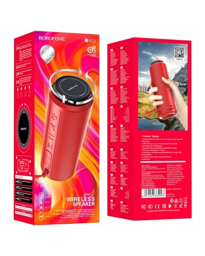 Портативна колонка BOROFONE BR22 sports wireless speaker Red (BR22R)