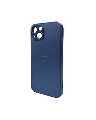 Чохол для смартфона AG Glass Matt Frame Color Logo for Apple iPhone 13 Navy Blue (AGMattFrameiP13Blue)