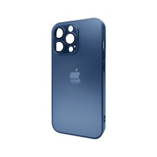 Чохол для смартфона AG Glass Matt Frame Color Logo for Apple iPhone 13 Pro Navy Blue (AGMattFrameiP13PBlue)