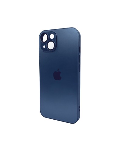 Чохол для смартфона AG Glass Matt Frame Color Logo for Apple iPhone 14 Navy Blue (AGMattFrameiP14Blue)