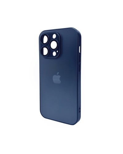 Чохол для смартфона AG Glass Matt Frame Color Logo for Apple iPhone 14 Pro Navy Blue (AGMattFrameiP14PBlue)