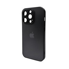 Чехол для смартфона AG Glass Matt Frame Цвет для Apple iPhone 14 Pro Graphite Black (AGMattFrameiP14PBlack)